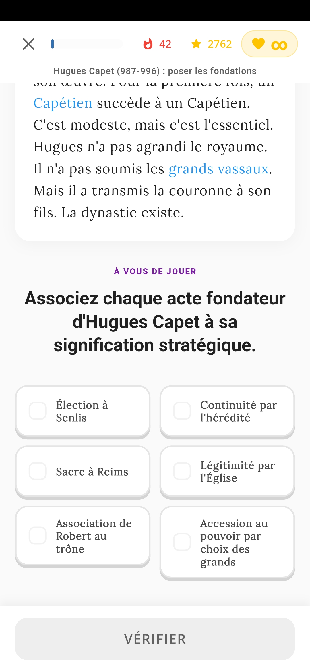 Exercice d'association